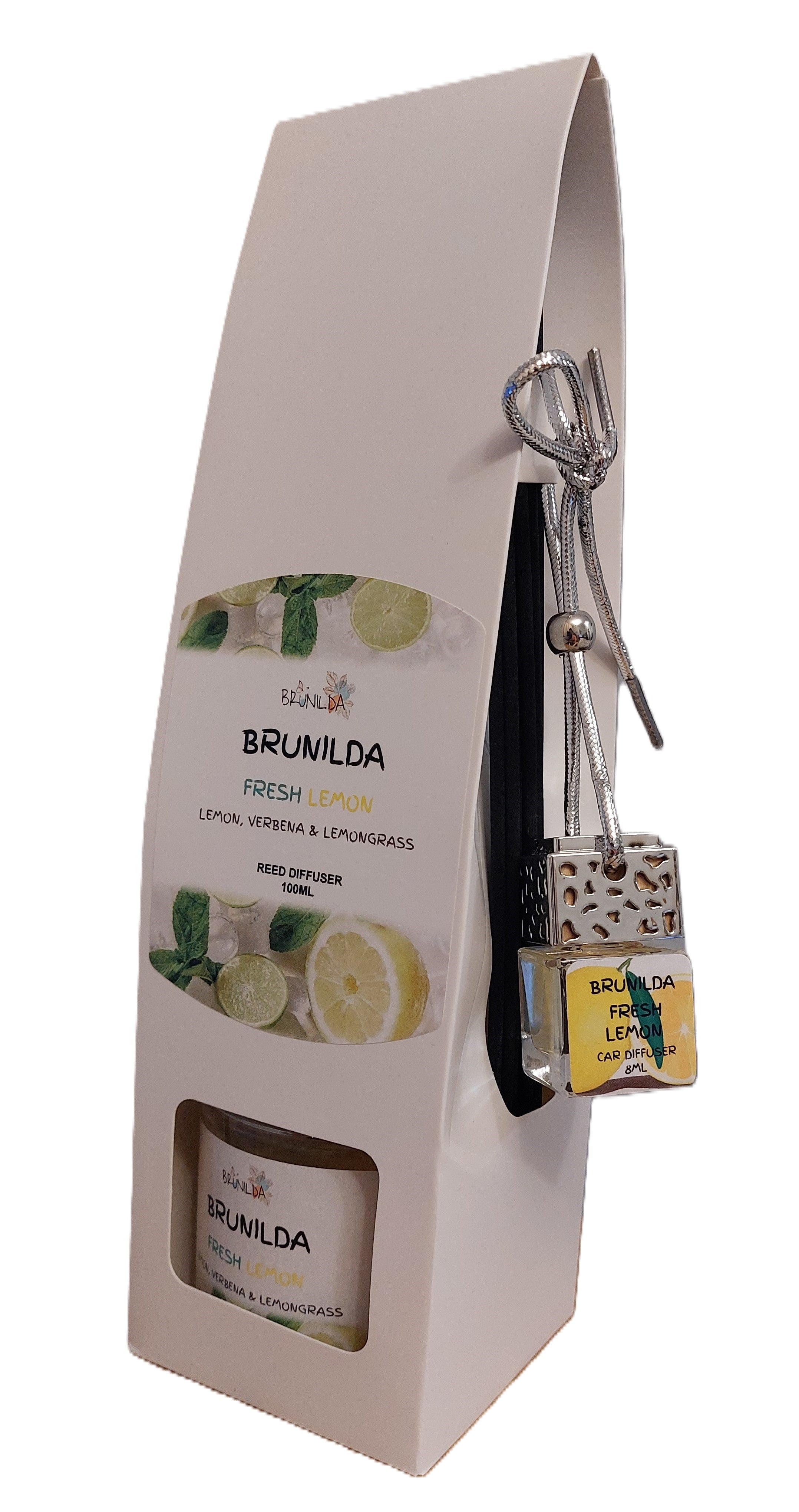 FRESH LEMON Reed Diffuser 100ML with Car Diffuser