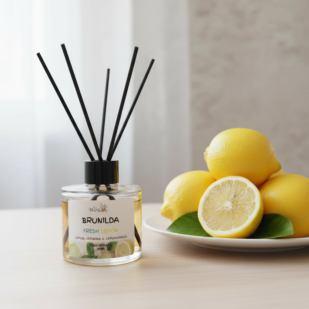 FRESH LEMON Reed Diffuser 100ML with Car Diffuser