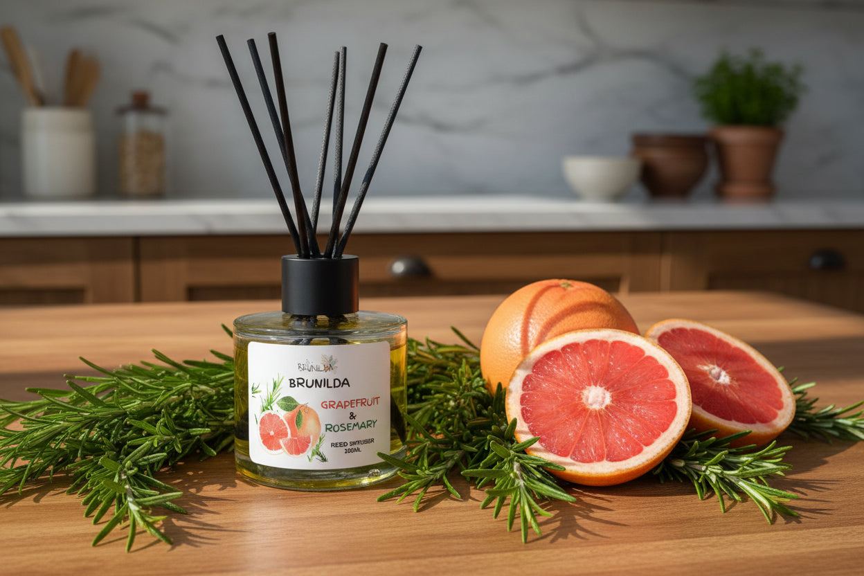 GRAPEFRUIT & ROSEMARY Reed Diffuser 100ML with Car Diffuser