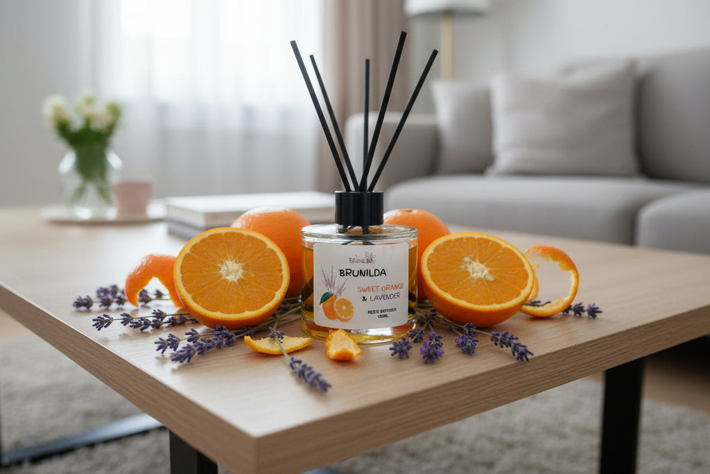SWEET ORANGE & LAVENDER Reed Diffuser 100ML with Car Diffuser