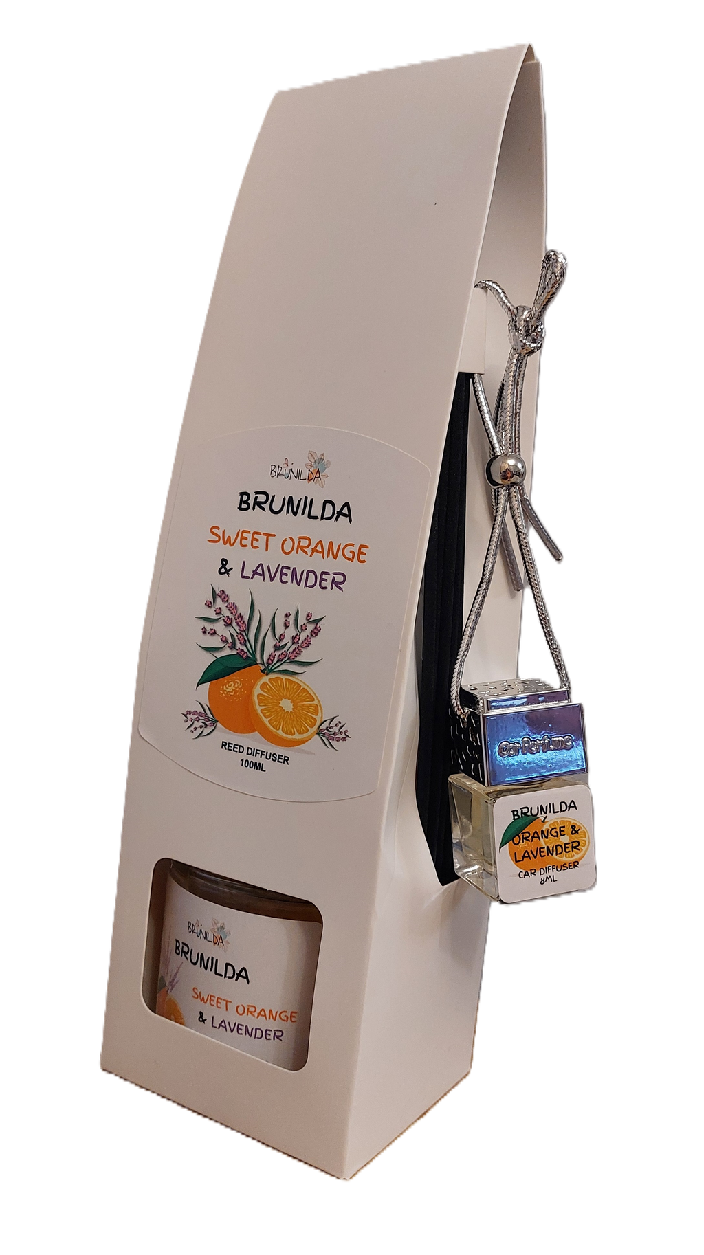 SWEET ORANGE & LAVENDER Reed Diffuser 100ML with Car Diffuser