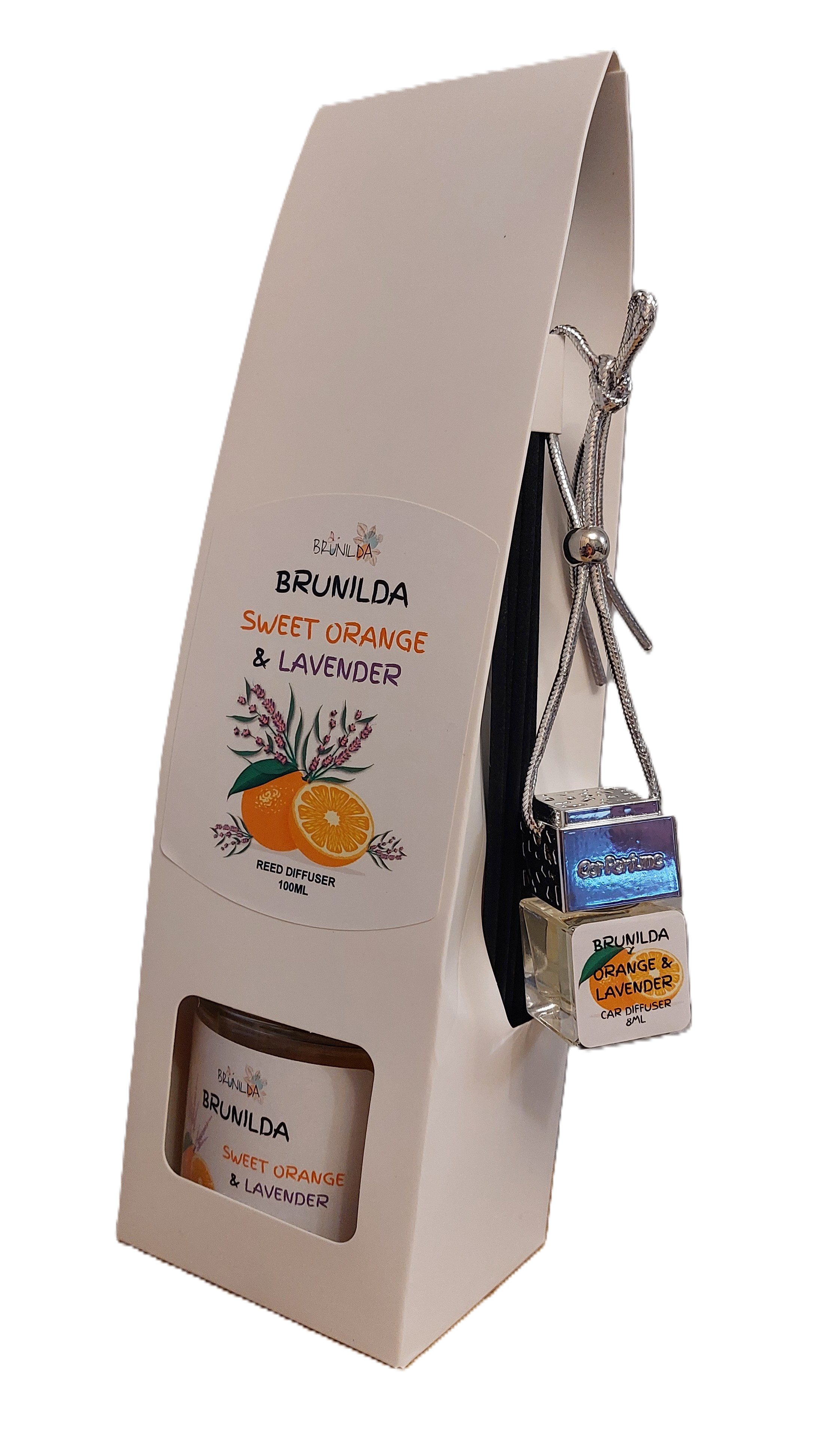 SWEET ORANGE & LAVENDER Reed Diffuser 100ML with Car Diffuser