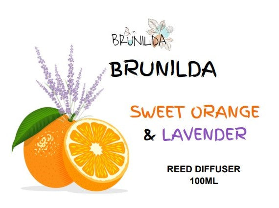 SWEET ORANGE & LAVENDER Reed Diffuser 100ML with Car Diffuser